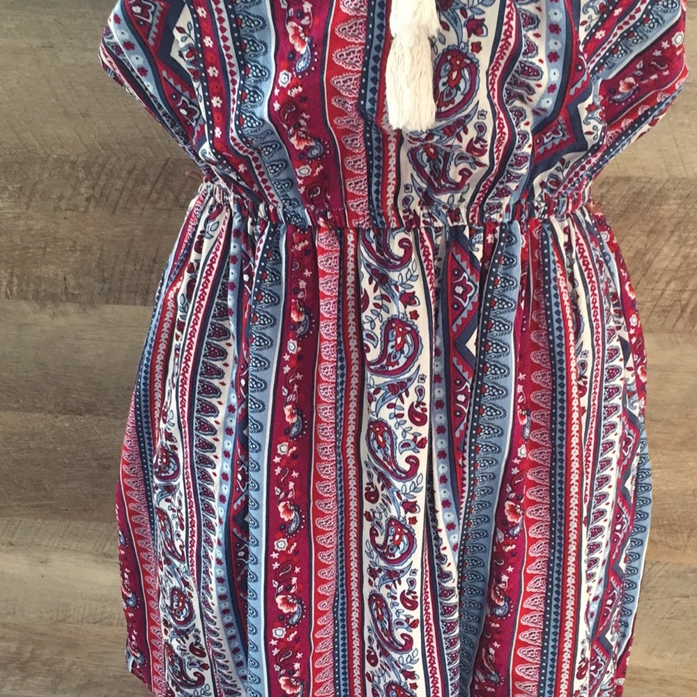 Boho Lightweight Off Shoulder Summer Dress - Picture 4 of 5